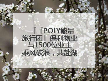 「POLY能量旅行团」保利物业与1500位业主乘风破浪，共赴湖岛之约！