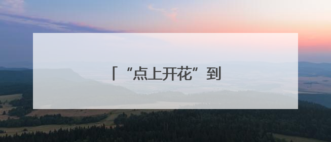 “点上开花”到“全域共美”