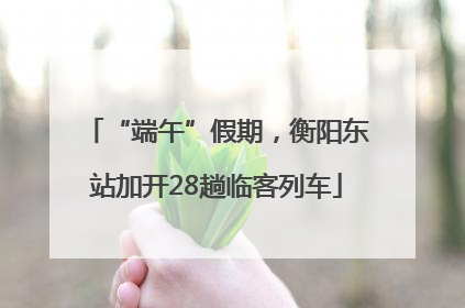 “端午”假期，衡阳东站加开28趟临客列车