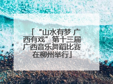“山水有梦 广西有戏”第十三届广西音乐舞蹈比赛在柳州举行