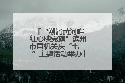 “潮涌黄河畔 红心映党旗”滨州市直机关庆“七一”主题活动举办
