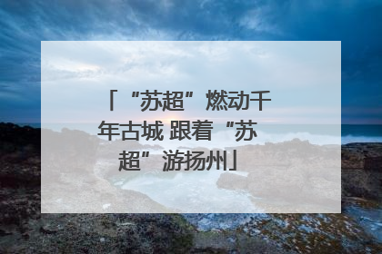 “苏超”燃动千年古城 跟着“苏超”游扬州