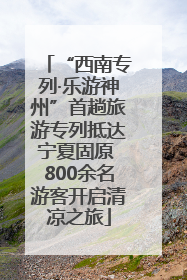 “西南专列·乐游神州”首趟旅游专列抵达宁夏固原 800余名游客开启清凉之旅
