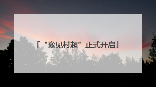 “豫见村超”正式开启