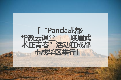“Panda成都·华教云课堂——峨眉武术正青春”活动在成都市成华区举行