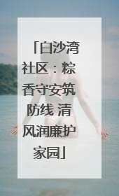 白沙湾社区：粽香守安筑防线 清风润廉护家园