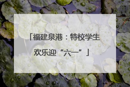 福建泉港：特校学生 欢乐迎“六一”