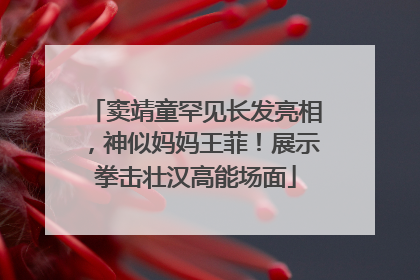 窦靖童罕见长发亮相，神似妈妈王菲！展示拳击壮汉高能场面