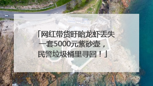 网红带货盱眙龙虾丢失一套5000元紫砂壶，民警垃圾桶里寻回！