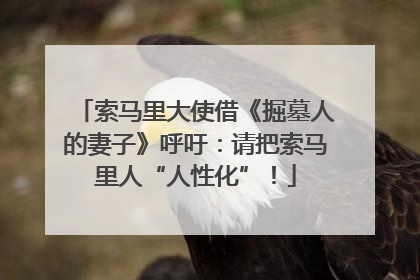 索马里大使借《掘墓人的妻子》呼吁：请把索马里人“人性化”！