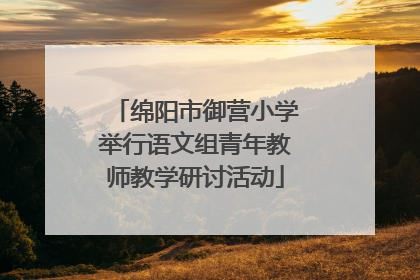 绵阳市御营小学举行语文组青年教师教学研讨活动