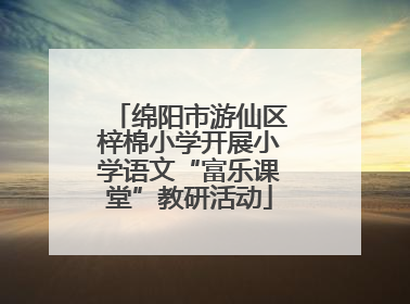 绵阳市游仙区梓棉小学开展小学语文“富乐课堂”教研活动