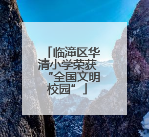 临潼区华清小学荣获“全国文明校园”