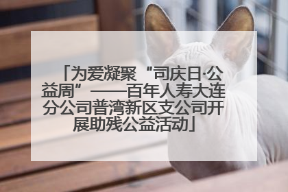 为爱凝聚“司庆日·公益周”——百年人寿大连分公司普湾新区支公司开展助残公益活动