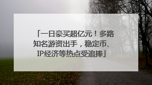 一日豪买超亿元！多路知名游资出手，稳定币、IP经济等热点受追捧