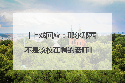 上戏回应：那尔那茜不是该校在聘的老师