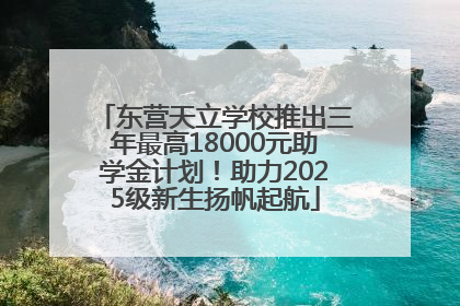 东营天立学校推出三年最高18000元助学金计划！助力2025级新生扬帆起航