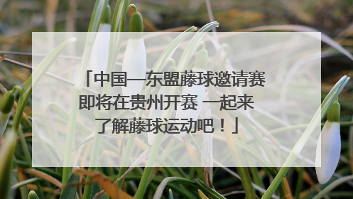 中国—东盟藤球邀请赛即将在贵州开赛 一起来了解藤球运动吧！