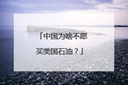 中国为啥不愿买美国石油？