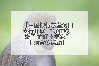 中国银行东营河口支行开展 “守住钱袋子·护好幸福家”主题宣传活动