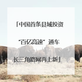 中国首条县域投资“百亿高速”通车 长三角路网再上新