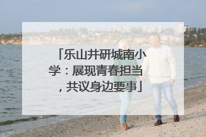 乐山井研城南小学：展现青春担当，共议身边要事
