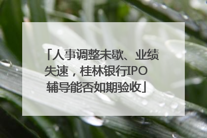人事调整未歇、业绩失速，桂林银行IPO辅导能否如期验收