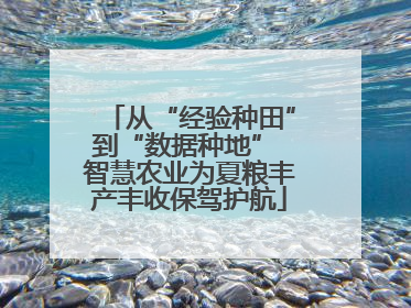 从“经验种田”到“数据种地” 智慧农业为夏粮丰产丰收保驾护航