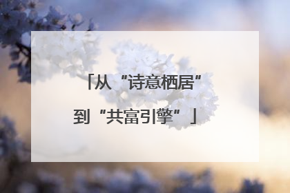 从“诗意栖居”到“共富引擎”