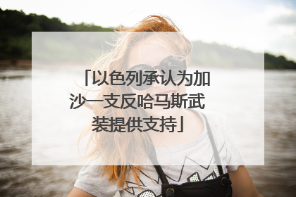 以色列承认为加沙一支反哈马斯武装提供支持