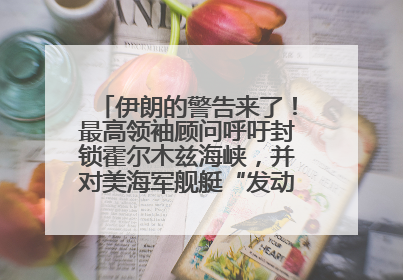 伊朗的警告来了！最高领袖顾问呼吁封锁霍尔木兹海峡，并对美海军舰艇“发动导弹袭击”