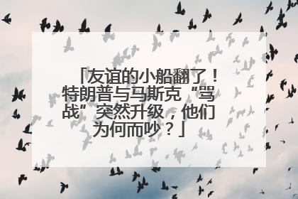 友谊的小船翻了！特朗普与马斯克“骂战”突然升级，他们为何而吵？