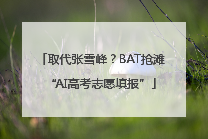 取代张雪峰？BAT抢滩“AI高考志愿填报”