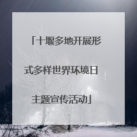十堰多地开展形式多样世界环境日主题宣传活动