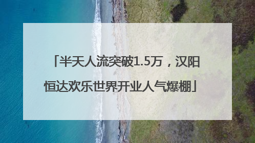 半天人流突破1.5万，汉阳恒达欢乐世界开业人气爆棚