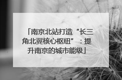 南京北站打造“长三角北翼核心枢纽”：提升南京的城市能级