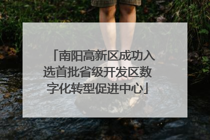 南阳高新区成功入选首批省级开发区数字化转型促进中心
