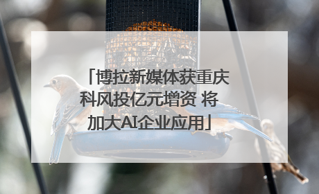 博拉新媒体获重庆科风投亿元增资 将加大AI企业应用