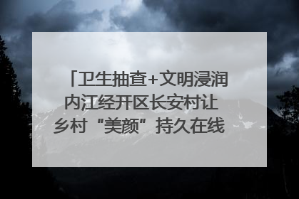 卫生抽查+文明浸润 内江经开区长安村让乡村“美颜”持久在线｜万千气象看四川