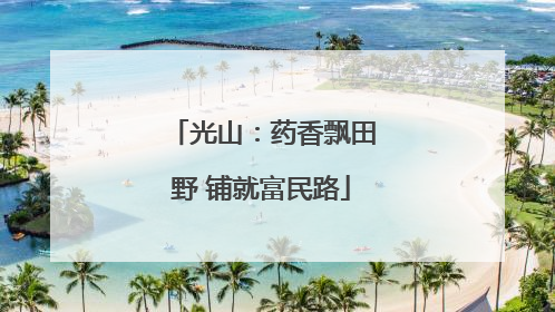 光山：药香飘田野 铺就富民路