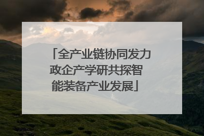 全产业链协同发力 政企产学研共探智能装备产业发展