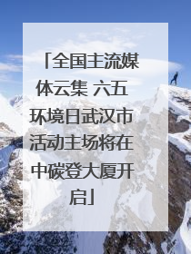 全国主流媒体云集 六五环境日武汉市活动主场将在中碳登大厦开启