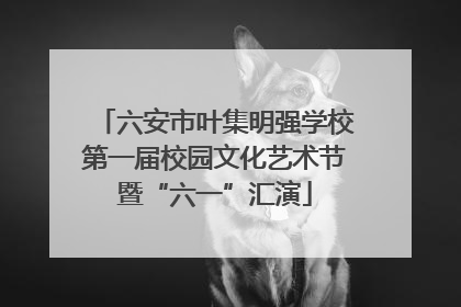 六安市叶集明强学校第一届校园文化艺术节暨“六一”汇演
