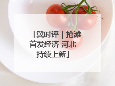 冀时评｜抢滩首发经济 河北持续上新