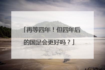 再等四年！但四年后的国足会更好吗？