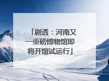 剧透：河南又一重磅博物馆即将开馆试运行