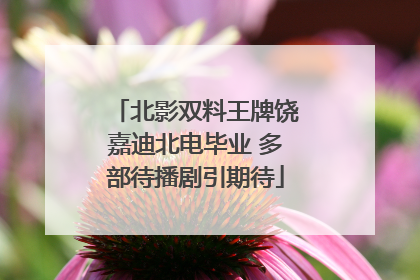 北影双料王牌饶嘉迪北电毕业 多部待播剧引期待