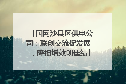 国网沙县区供电公司：联创交流促发展，降损增效创佳绩