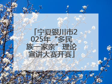 宁夏银川市2025年“多民族一家亲”理论宣讲大赛开赛