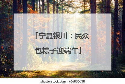 宁夏银川：民众包粽子迎端午